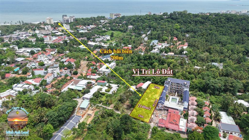Bán lô đất 2100m2 làng resort cửa lấp, phố du lịch trần hưng đạo. làm resort, xây bung tuyệt vời