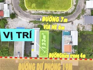 Bán lô liền kề 123m2 đối diện vườn hoa, hai mặt đường 2 bên. kđt bắc dương đông 67ha. giá cắt sâu