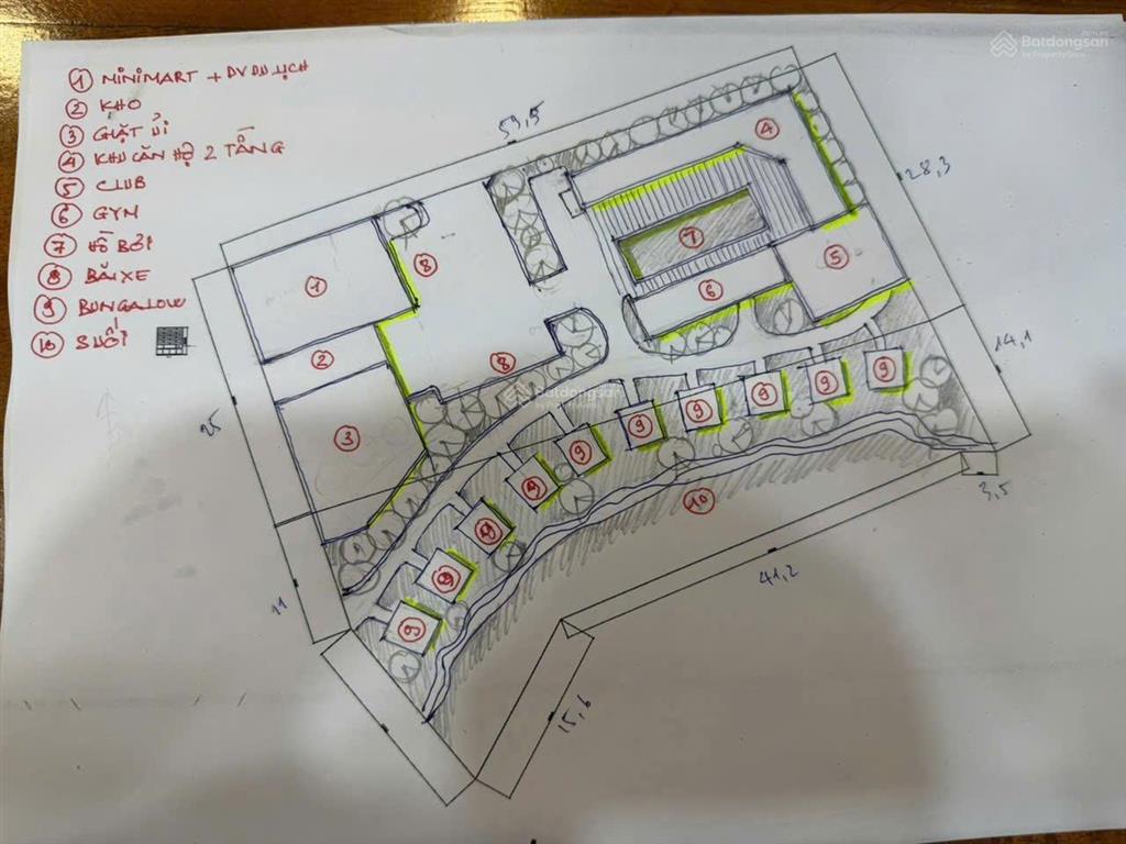 Bán 2618m2 khu phố tây ông lang, mặt tiền khủng 60m. làm resort quá đẹp. giá giảm shock chỉ 9.9 tỷ