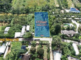 Bán lô đất 1734m2 mặt tiền đường búng gội, cách biển ông lang 1.5km. có sẵn 300m2 thổ cư, giá tốt