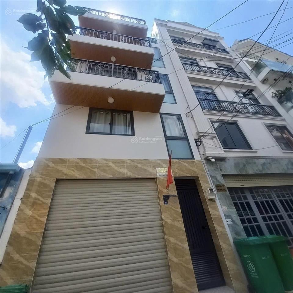 Bán chdv hẻm 8m nơ trang long  p12, (5x18m) 6 tầng 15pn có pccc, nhà mới 80tr/th