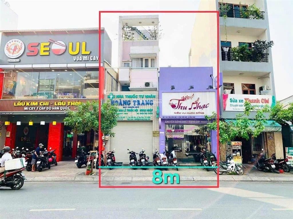 Nhà mặt tiền tân sơn nhì 8x25 m đúc 3 tấm giá 43,5 tỷ!