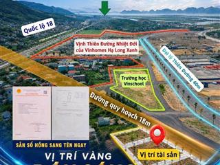 Cần tiền bán gấp lô đất tiếp giáp hạ long xanh giá hợp lý