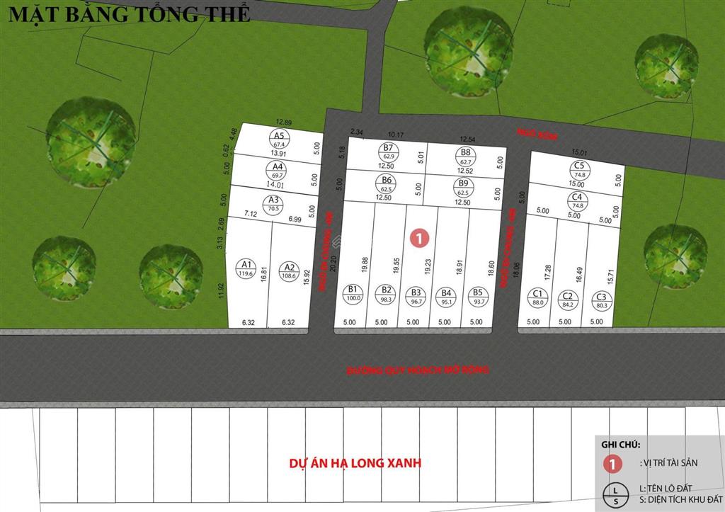 Bán lô góc 2 mặt tiền rộng thoáng. sổ đỏ trao tay. đất nền phân lô tại hạ long xanh