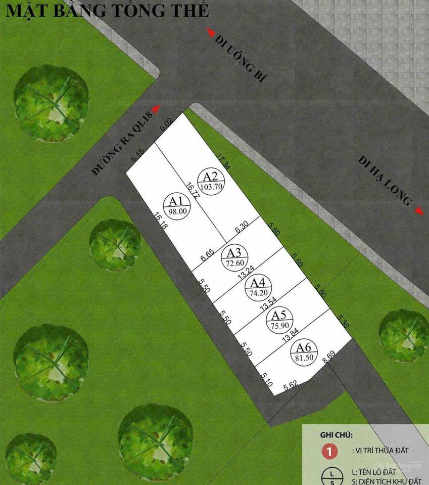 Bán đất tại đại yên, lõi trung tâm hạ long xanh giá 2,4 tỷ. 72,6 m2, giá cực chất