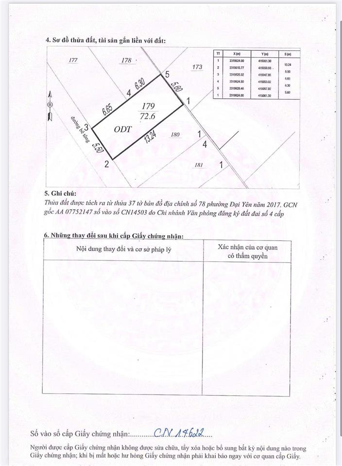 Bán đất 72,6m2 tại đại yên, hạ long, quảng ninh, 2,3 tỷ, view đẹp, lõi trung tâm, chính chủ