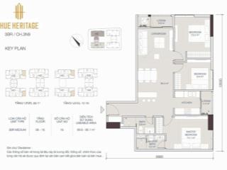 Căn 3pn của huế heritage  hướng phong thuỷ đẹp , vị trí đắc địa  giá tốt và sở hữu lâu dài