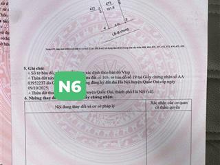 Hơn 2 tỷ có ngay 100m full thổ cư tại hòa lạc