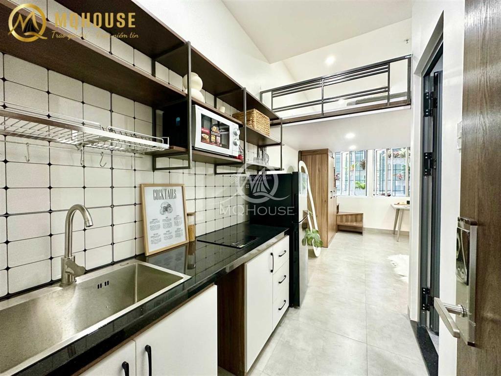 Căn hộ mới xây có gác ni sư huỳnh liên gần đại học văn hiến full nội thất