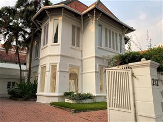 Siêu biệt thự 2 mặt tiền võ thị sáu quận 3| dt 21x23| 2 lầu| hđt 250tr| 265 tỷ