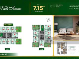 Bán cc the park avenue ở đường 3/2, q11, hcm chỉ với giá ưu đãi 7,15 tỷ, 71,6m2