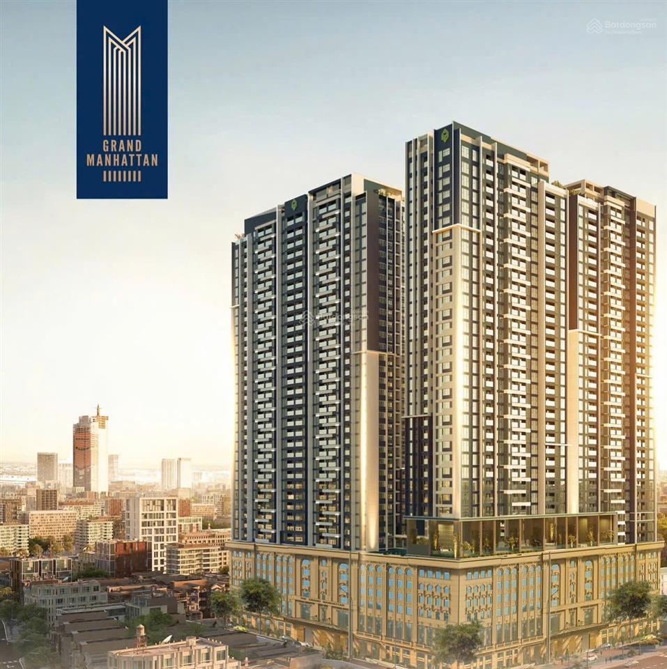 Bán cc the grand manhattan, giá 14,5 tỷ, diện tích 76m2, có ô đậu xe, view đẹp tại cô giang, q1