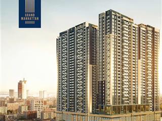 Bán cc the grand manhattan, giá 14,5 tỷ, diện tích 76m2, có ô đậu xe, view đẹp tại cô giang, q1