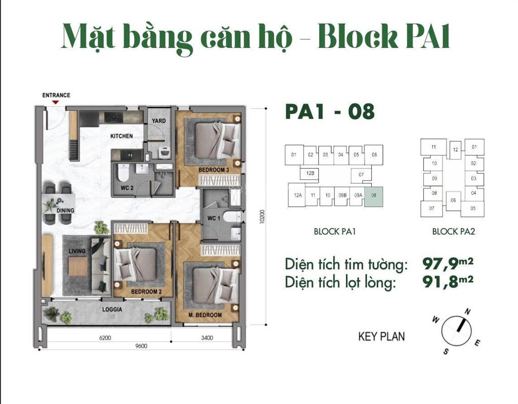 Căn hộ góc 3pn mặt tiền hướng đường 3/2 the park avenue quận 11, thanh toán 30% chỉ 5tỷ6