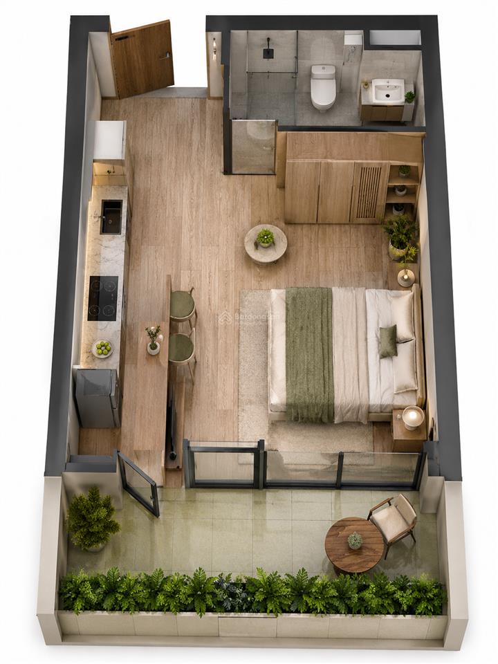 Căn sân vườn 44m, giá chỉ 1 tỷ 7