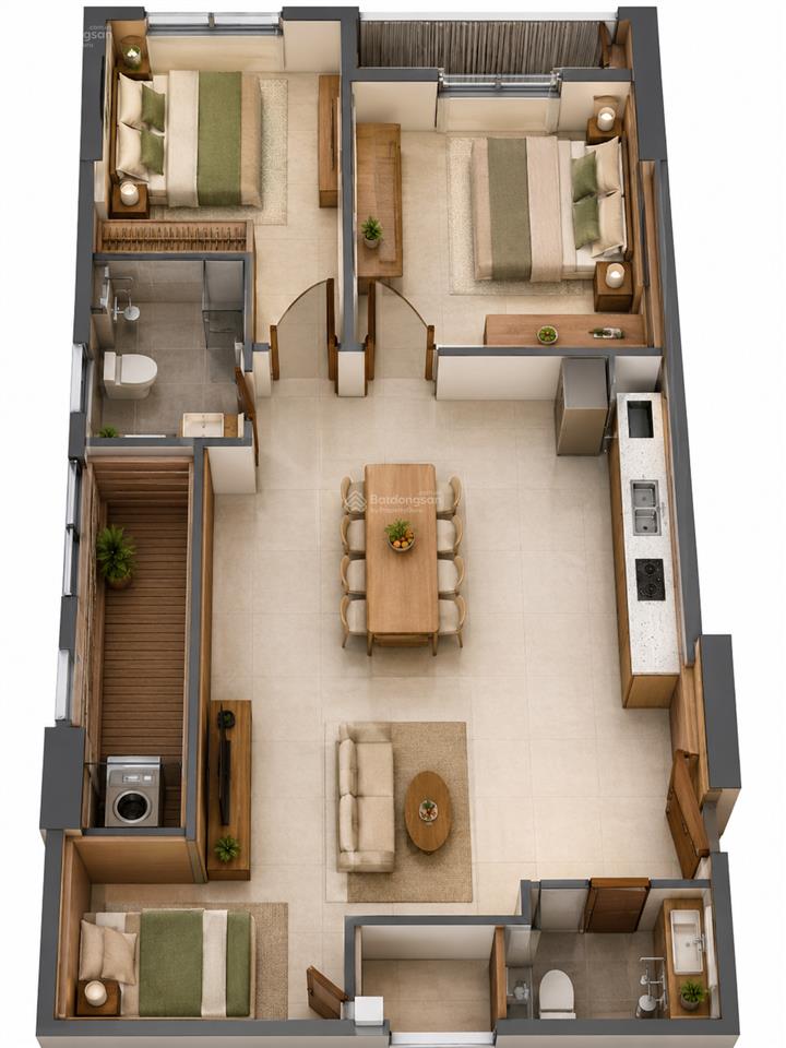 Căn 3pn view núi  hướng đông bắc  giá chỉ 5 tỷ 4