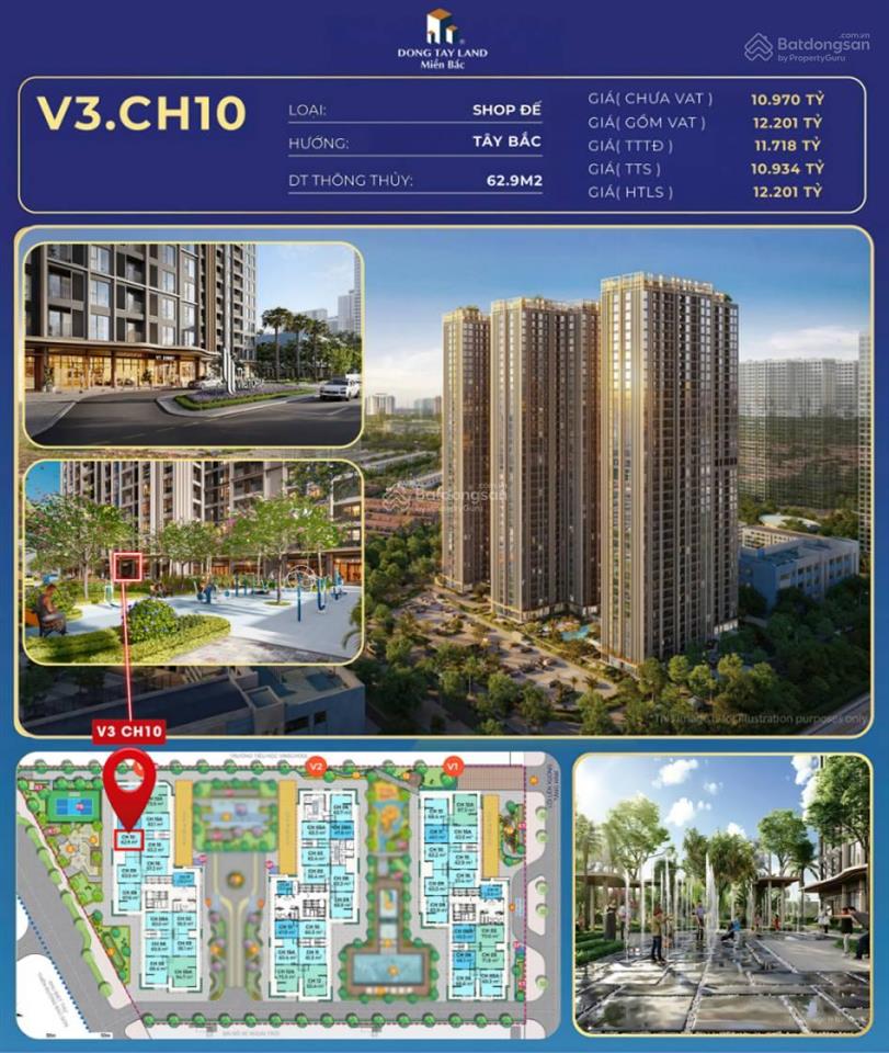 Vốn 3 tỷ sở hữu shophouse khối đế 62,9m²  the victoria thuê tới 85tr/tháng sổ đỏ lâu dài