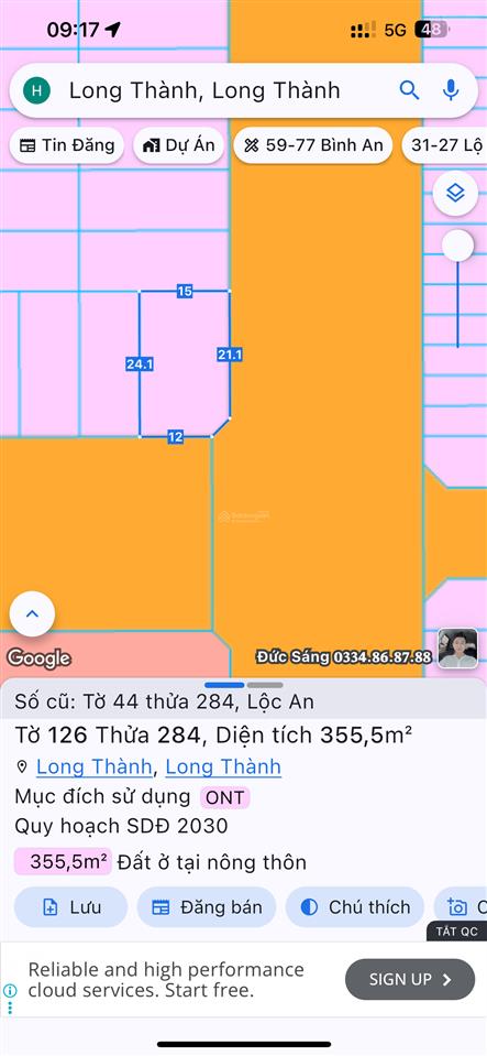 Bán gấp lô góc hai mặt tiền cực đẹp tại khu tái định cư lộc an bình sơn. vị trí có một ko hai