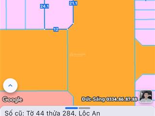 Bán gấp lô góc hai mặt tiền cực đẹp tại khu tái định cư lộc an bình sơn. vị trí có một ko hai