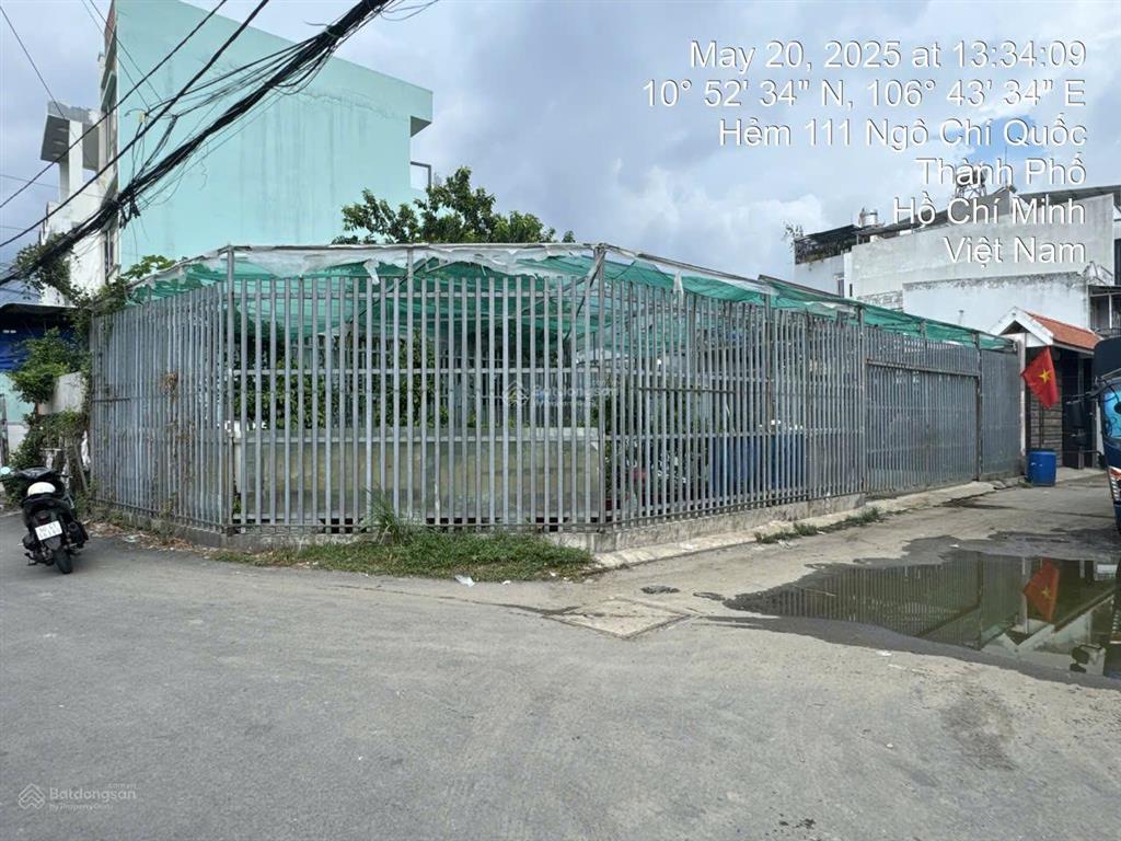 Bán đất hẻm 111 ngô chí quốc gần lẩu chay tâm an