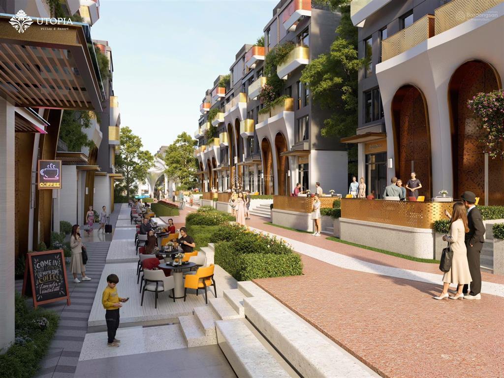 5 tỷ sở hữu shophouse nghỉ dưỡng trong lòng utopia villas & resort khai thác cho thuê kinh doanh.