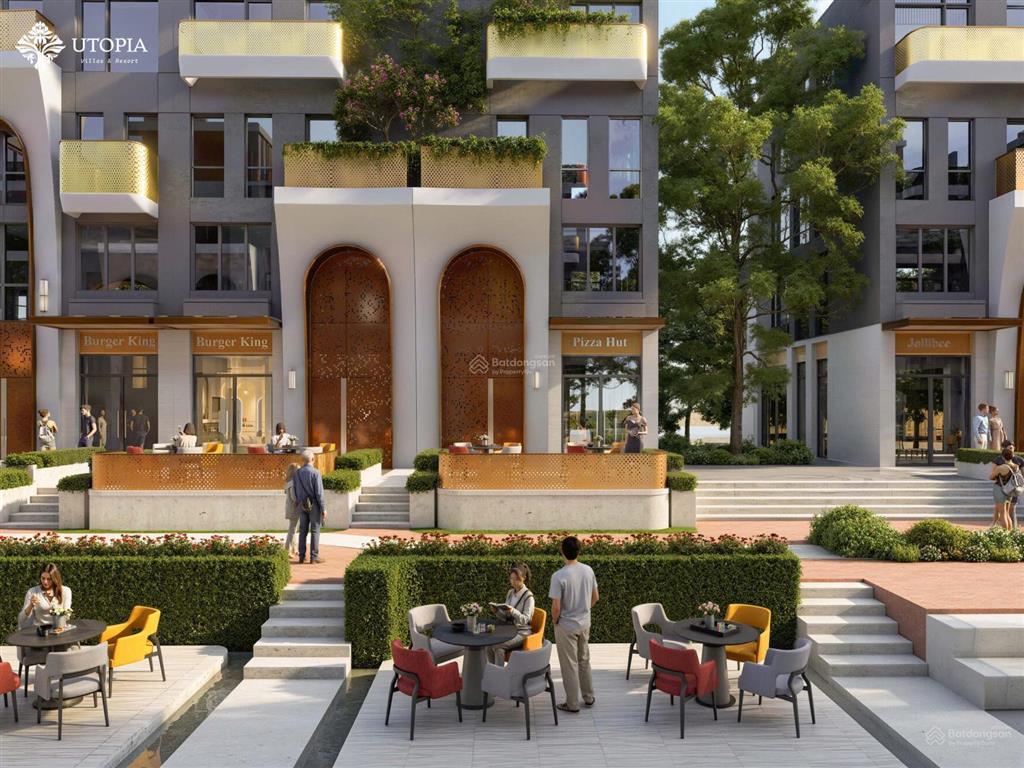 5 tỷ sở hữu shophouse nghỉ dưỡng trong lòng utopia villas & resort khai thác cho thuê kinh doanh.