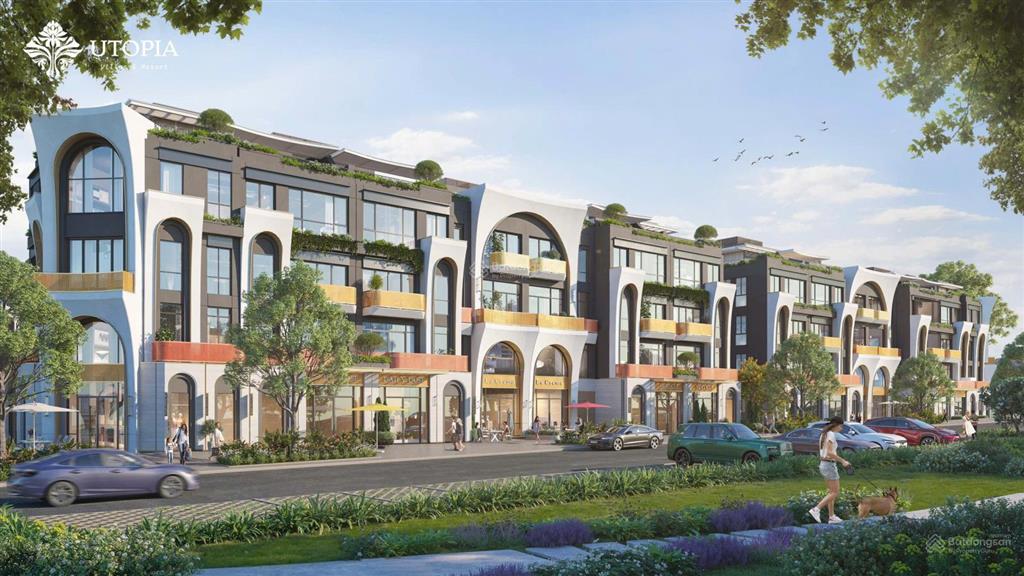 5 tỷ sở hữu shophouse nghỉ dưỡng trong lòng utopia villas & resort khai thác cho thuê kinh doanh.