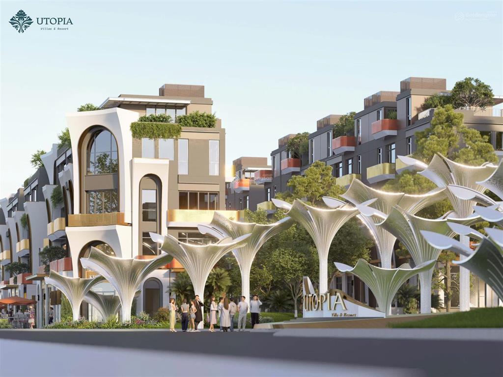 5 tỷ sở hữu shophouse nghỉ dưỡng trong lòng utopia villas & resort khai thác cho thuê kinh doanh.
