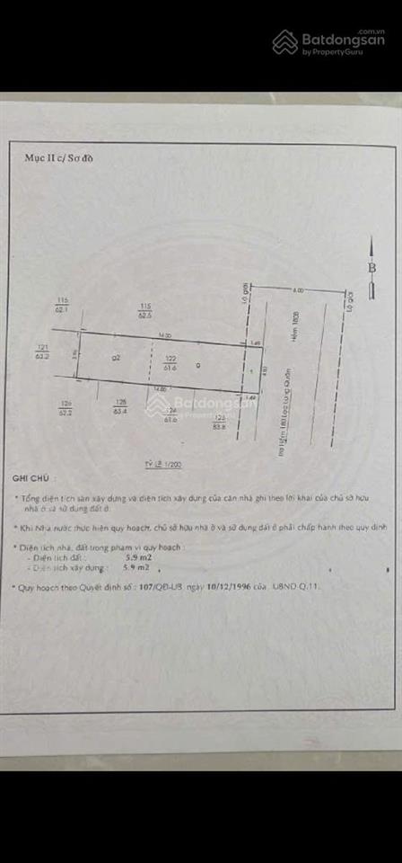 Ngang 4 dài 16 vuông vức hẻm xe tải 180 lạc long quân giá chỉ 9 tỷ xíu chủ trực tiếp bán