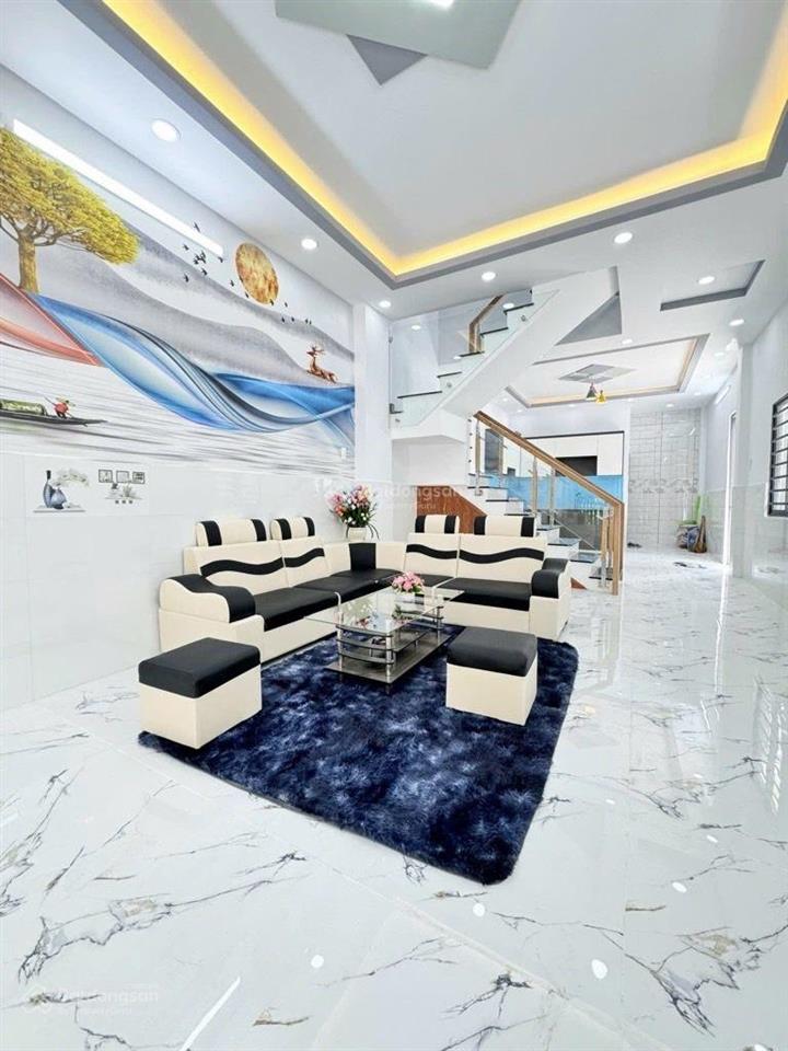 Bán nhà mặt tiền đường 16a  gò xoài  ô tô ngủ nhà  4 x 17m  2 tầng  hơn 6 tỷ 2pn 2wc