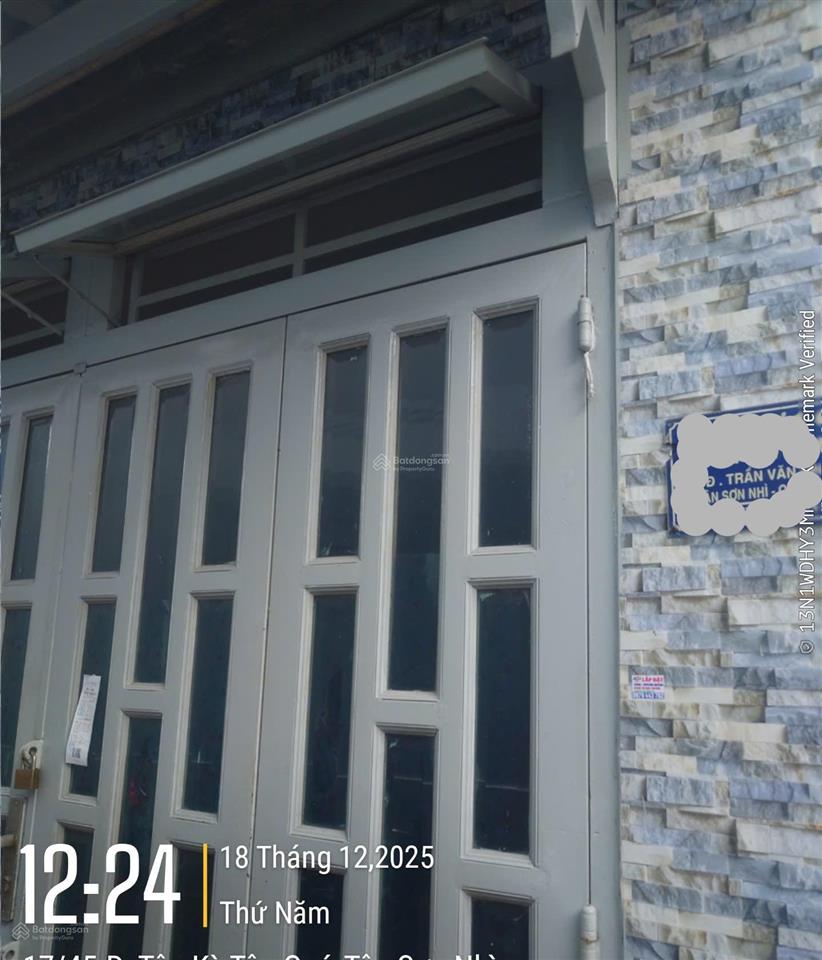 Trung tâm quận tân phú  phường tân sơn nhì  nhà 2 tầng  giá chỉ 3,8 tỷ