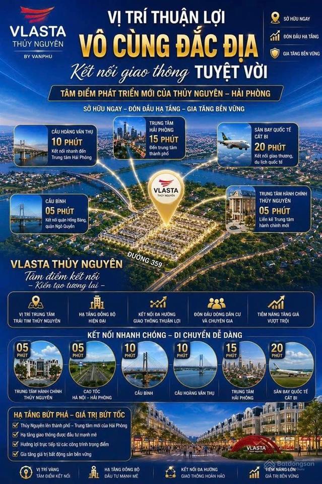 Vlasta thủy nguyên sẵn sàng bàn giao & kinh doanh ngay
