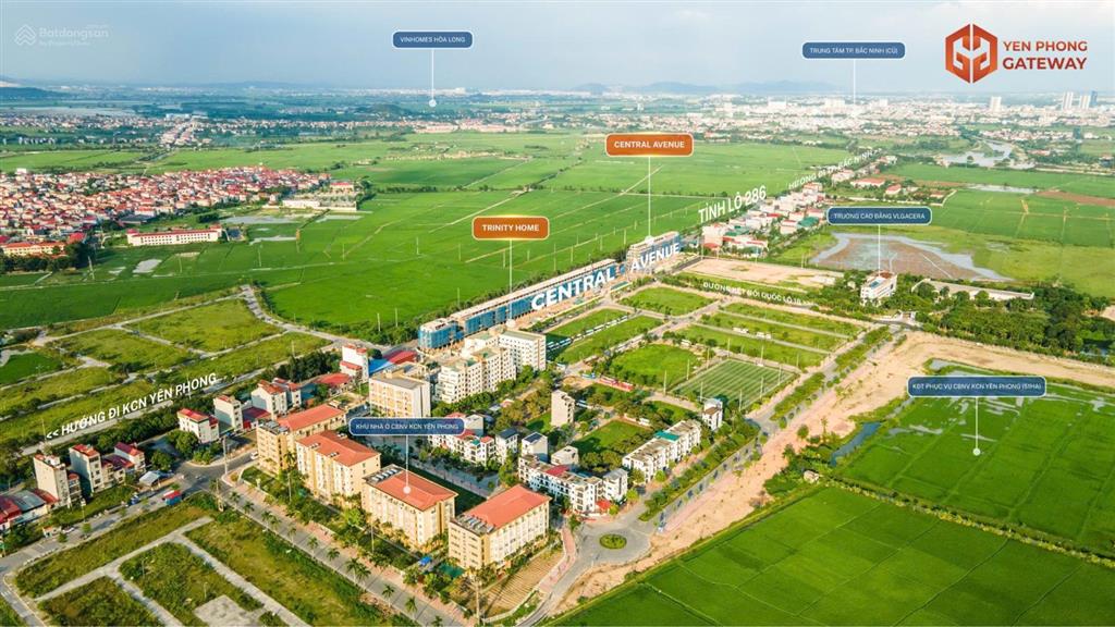 Bán đất nền dự án yên phong gateway, bắc ninh, giá tốt 3,55 tỷ 115m²