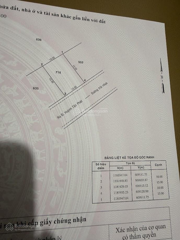 Vip  bán đất kdc sg mới 5x15m  7 tỷ  mt đường 10m