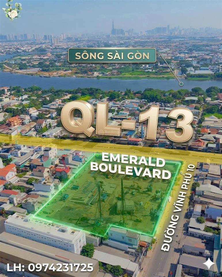 The emerald boulevard nằm trên đại lộ vàng khu đông bắc tp.hcm