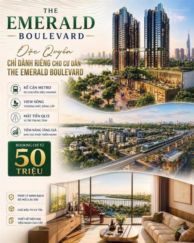 The emerald boulevard nằm trên đại lộ vàng khu đông bắc tp.hcm