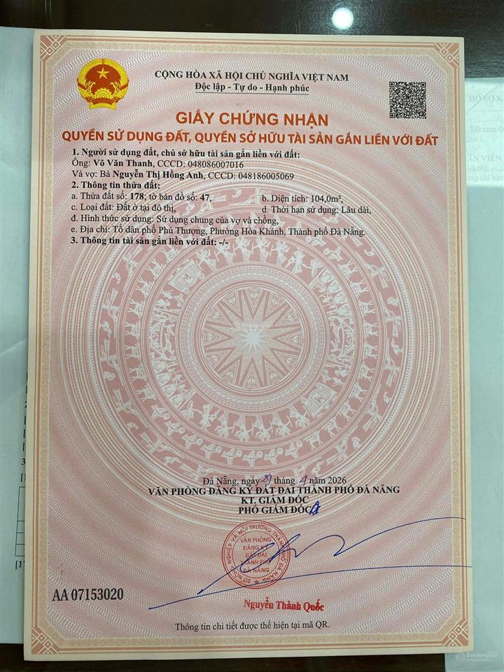 Lô đất hot, kiệt phú thượng đẹp vuông vén không tâm linh chỉ 1 tỷ 2xx