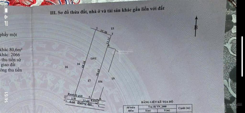 Bán đất diện tích lớn ngang 16m dài 69m cách ql22 1km củ chi