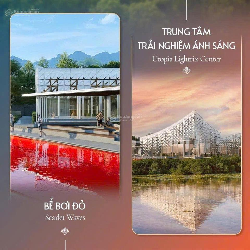 Chính thức ra lô biệt thự vị trí siêu hot tại utopia, view mặt hồ công viên vui chơi giải trí