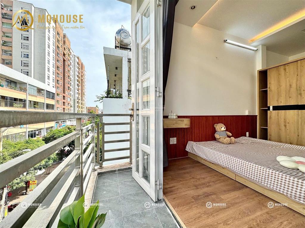 Căn hộ studio ban công cực thoáng gần ngã tư bảy hiền full nội thất từ a đến z
