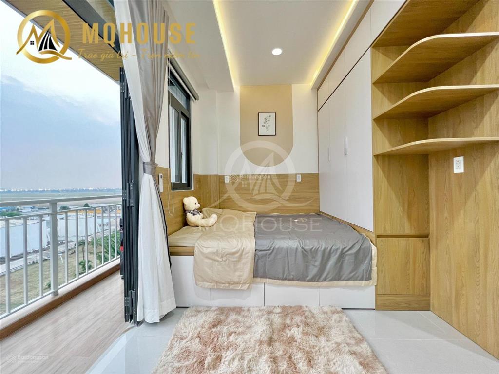 Căn hộ studio cao cấp ban công thoáng gần sân bay tsn cv gia định full nội thất có máy giặt riêng