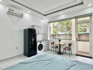 Căn hộ studio ban công 30m2 có máy giặt riêng full nội thất ngay khu bàu cát