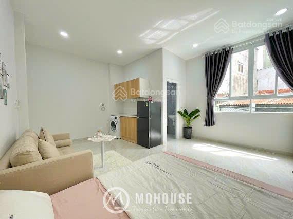Cho thuê căn hộ studio cửa sổ thoáng  có máy giặt riêng gần chợ phạm văn hai, bờ kè hoàng sa