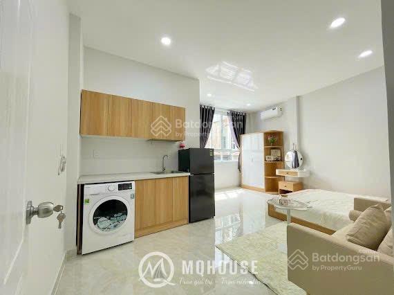 Cho thuê căn hộ studio cửa sổ thoáng  có máy giặt riêng gần chợ phạm văn hai, bờ kè hoàng sa