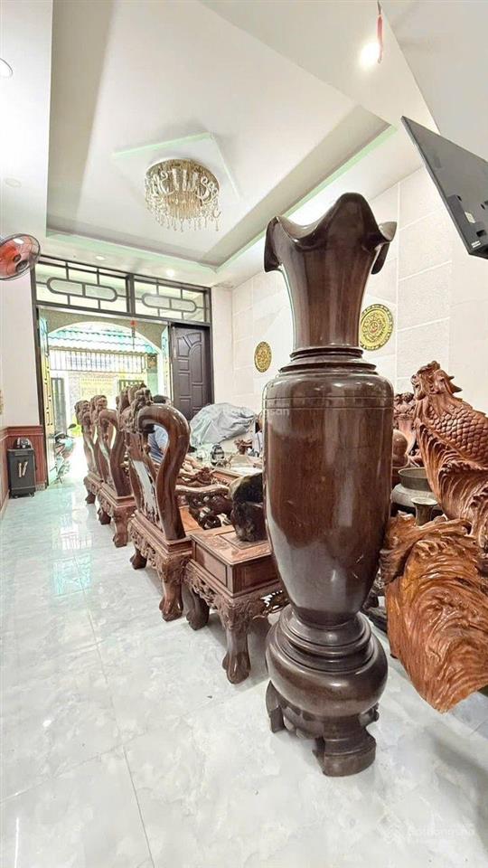 Nhà đẹp dt 4x18m 1trệt 3lầu 4pn p. thờ 5wc s. phơi, s.thượng, hẻm nhựa 7m tân chánh hiệp q12, 6,1tỷ