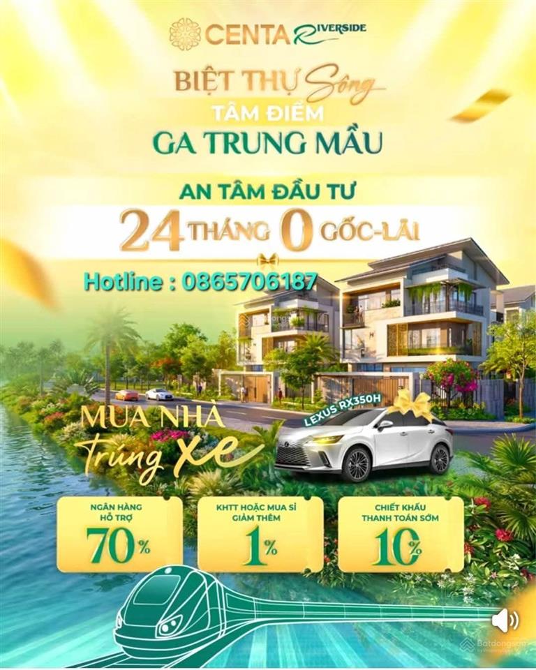 Duy nhất 1 căn góc sh1 tại centa rvs, kinh doanh bất chấp. vào tiền chỉ nhỉnh 4 tỷ,miễn lãi gốc 24t