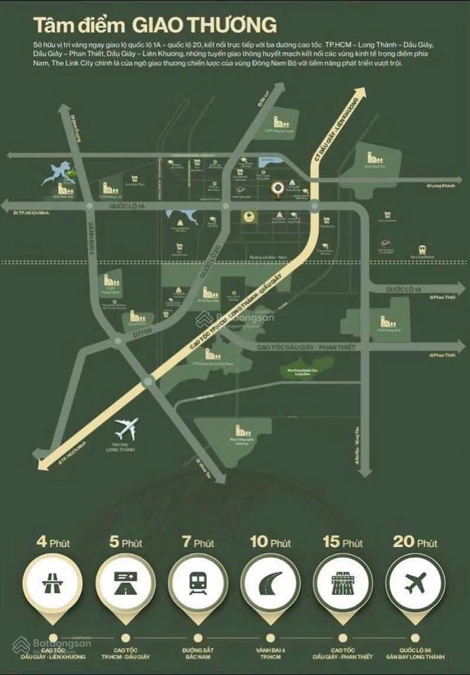 Bán đất nền dự án the link city ,trung tâm hành chính xã dầu giây, tỉnh đồng nai, 100m2, giá 1,9 tỷ
