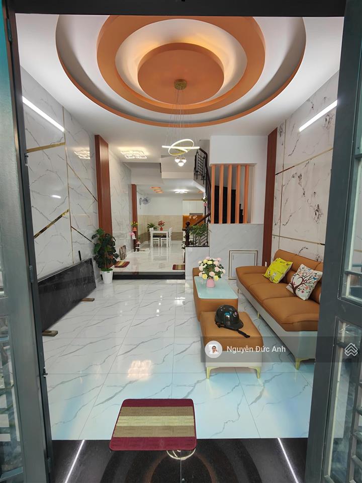 Bán nhà gò vấp 6.x tỷ  hẻm ôtô 4m  4pn  nhà mới ở ngay  shr vuông đẹp  khu phân lô an ninh đẹp