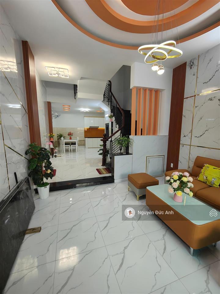 Bán nhà gò vấp 6.x tỷ  hẻm ôtô 4m  4pn  nhà mới ở ngay  shr vuông đẹp  khu phân lô an ninh đẹp