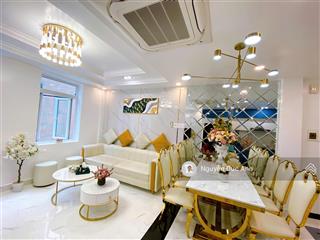 Bán nhà mới 5tầng ở ngay cv làng hoa gò vấp  1 sẹc 1 căn ra mặt tiền, gara ôtô 7c ngủ  chỉ 6t.x